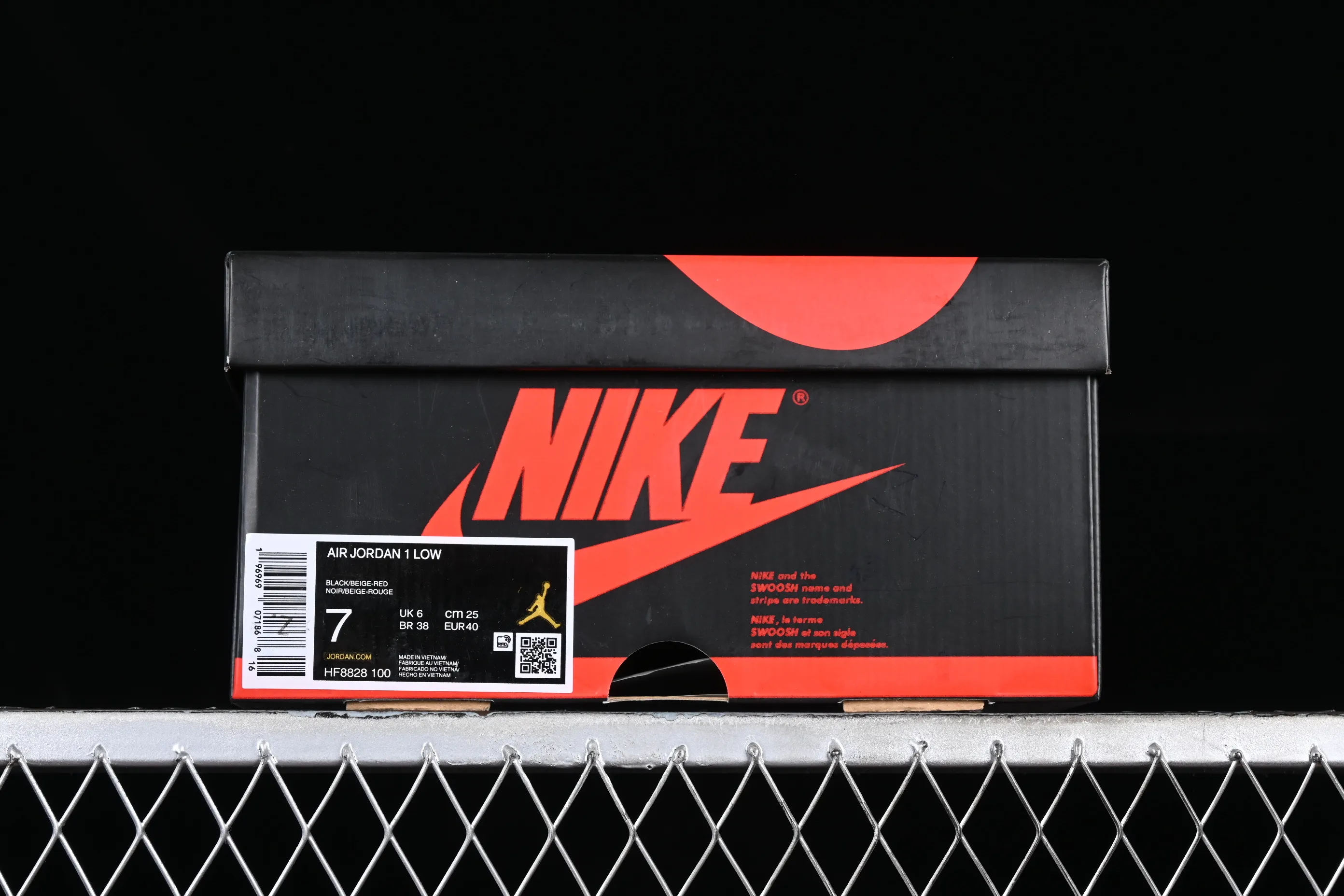 All categories Air Jordan Jordan series basketball shoes Air Jordan 1 Low Z version Air Jordan 1 Low AJ1 Joe 1 black rice red toe low-top cultural casual sneakers HF8828-100